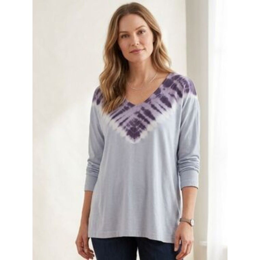 Pure J. Jill | Soft & Relaxed Tie-Dye Tunic Bohemian Relaxed Coastal Grandma MP